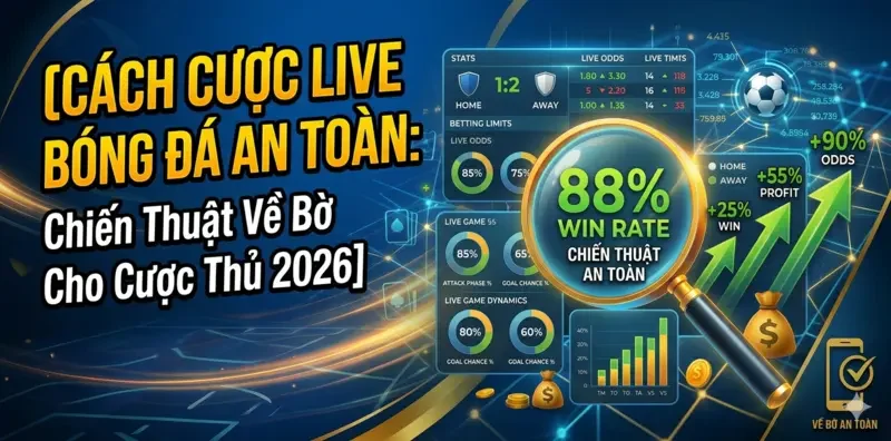 Cách Cược Live Bóng Đá An Toàn: Chiến Thuật Về Bờ Cho Cược Thủ 2026