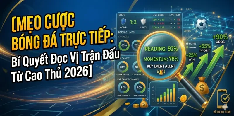 Mẹo Cược Bóng Đá Trực Tiếp: Bí Quyết Đọc Vị Trận Đấu Từ Cao Thủ 2026